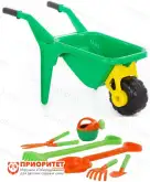 Детская тачка для песочницы «Садовод» с огородным набором1