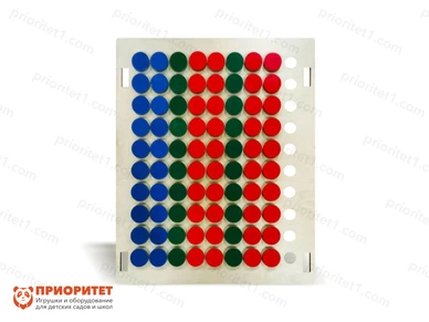 Тактильно-развивающая панель «Цветные фишки»
