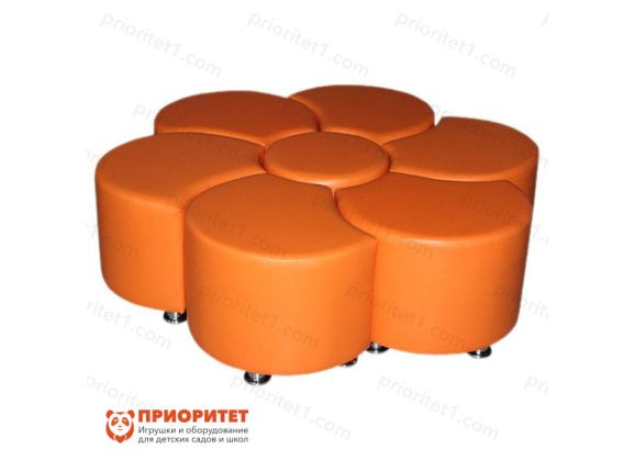 Комплект пуфов-трансформеров «Семицветик» оранжевый