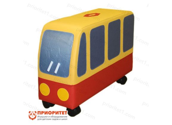 Мягкая игрушка-каталка «Трамвай»