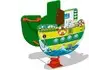 Качалка на пружине Пароходик для детской площадки (зеленая)