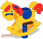 Качалка пружине «Желтый пони» для детской площадки1