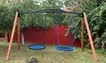 Деревянные качели Садовые с двумя качелями гнездо 100 см 1