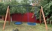 Деревянные качели Садовые с двумя качелями гнездо 120 см