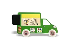 Бизиборд односторонний с магнитно-меловой доской «Фургон повара» макси1