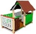 Детский игровой домик Хижина с оградой для детской площадки