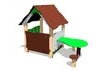 Домик Хижина со столиком для детской площадки 2