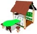 Домик Хижина со столиком для детской площадки