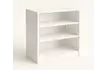 Односторонний стеллаж для книг белый_1