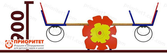 Качели-балансир Аленький цветочек для детской площадки высота