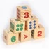 Кубики из натурального дерева «Учим цифры» 2