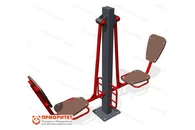 Тренажер уличный двойной «Жим ногами» для спортивной площадки