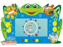 Интерактивный настенный бизиборд Лягушонок без ПК1