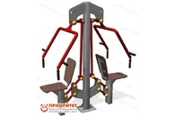 Тренажер уличный двойной «Жим от груди» №47 для спортивной площадки