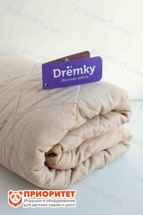 Утяжелённое одеяло детское Drёmky, 110см х 150см, 5 кг в сложенном виде бежевое