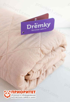 Тяжёлое одеяло для детей Drёmky, 110см х 150см, 6,5 кг в сложенном виде розовое