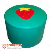Кресло-пуфик детское «Клубника» зеленое1