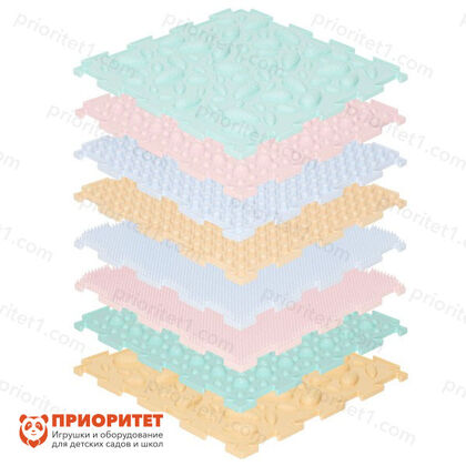 Детские ортопедические модульные коврики Ортодон набор 2 - «Малыш», пастельные цвета 3