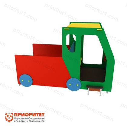 Машинка для детской площадки «Грузовик открытый» с сидениями сбоку 3