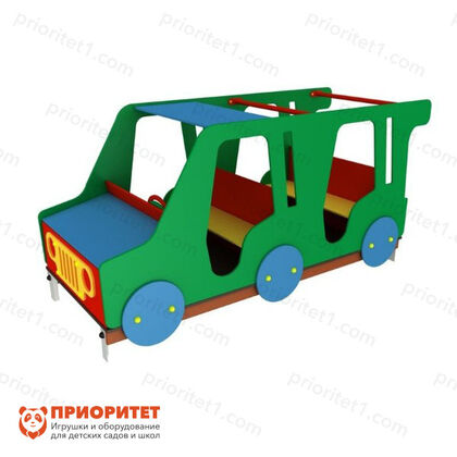 Машинка для детской площадки «Джип Сафари» двойной сбоку