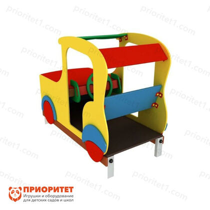 Машинка для детской площадки «Разноцветное Такси» сзади