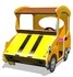 Машинка для детской площадки «Желтый Жучок» спереди