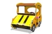 Машинка для детской площадки «Желтый Жучок» спереди