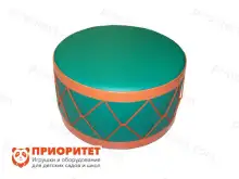 Кресло-пуфик детское «Барабан» зеленое (20 см)1