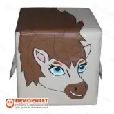 Пуфик куб «Лошадка» (30 см)1