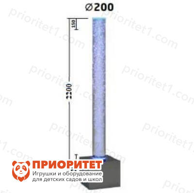 Воздушно-пузырьковая колонна–150 Д20 размеры