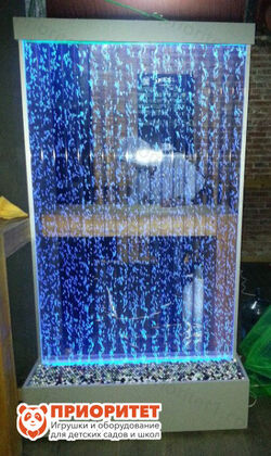 Воздушно-пузырьковая панель 215х55см голубая подсветка