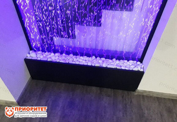 Воздушно-пузырьковая панель 215х55см фиолетовая подсветка