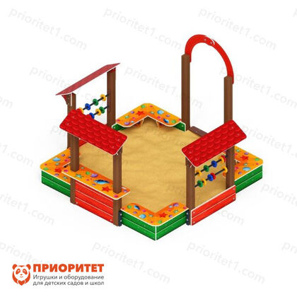 Песочный дворик Теремок (Ракушки) для детской площадки 3