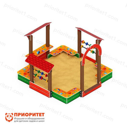 Песочный дворик Теремок (Ракушки) для детской площадки