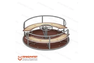 Карусель с рулем (принт замок) для детской площадки