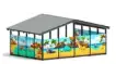 Теневой навес «Дино» №1 для детского сада сзади 2