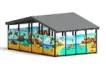 Теневой навес «Дино» №1 для детского сада сзади