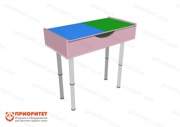 Лего-стол для конструирования «Юный инженер» розовый 2_1