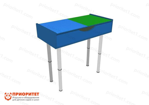 Лего-стол для конструирования «Юный инженер» голубой 4_1