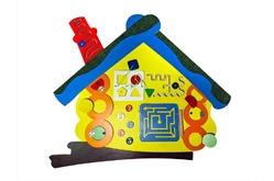 Бизиборд бизидоска «Сказочный теремок» 78х69х31