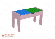 Лего-стол для конструирования «Развиваем мышление» (розовый)1