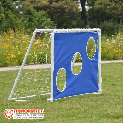 Детские футбольные ворота 120x80x55 с тентом для отрабатывания ударов 2