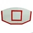 Щит стритбольный фанерный (1250х750mm), цвет разметки красный