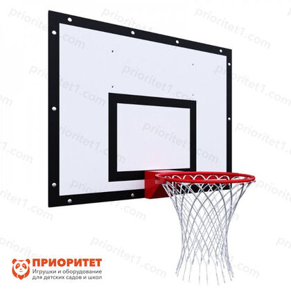 Щит баскетбольный тренировочный на раме (фанера), цвет разметки черный