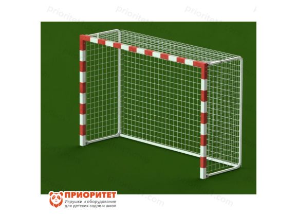 Детские минифутбольные гандбольные ворота (алюминиевый профиль 80х80, красные)