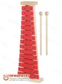 Металлофон для детей DEKKO диатонический (G5-G7) (красный)1
