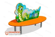 Скамейка детская Гусеница для игровой площадки