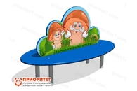 Скамейка детская Грибок для игровой площадки