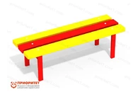 Скамейка детская Радуга для игровой площадки