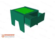 Лего-стол для конструирования «Новые горизонты» (зеленый)1